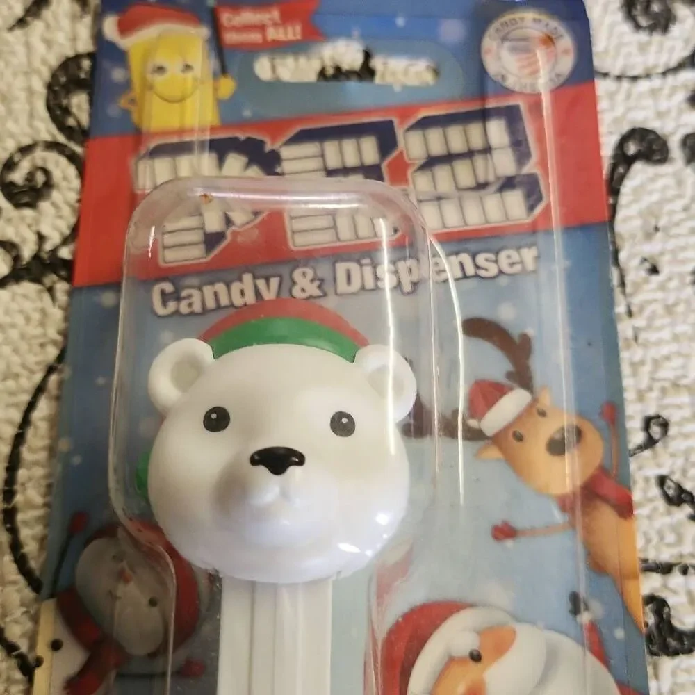 Set of Two Christmas Polar Bear Pez Dispensers